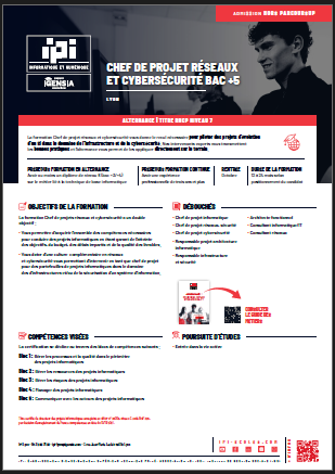 Chef de projet Réseaux CyberSécurité